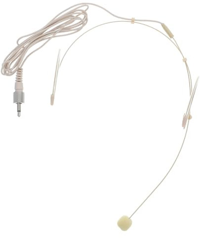Yardwe Headset - Mikrofon Mit Kabel Und Mikrofon Für Gesang Kondensatormikrofon Kopfmontiertes Kabelgebundenes Für Sprachverstärkung Gesangsunterricht Und Vorlesungen Nuss Beige