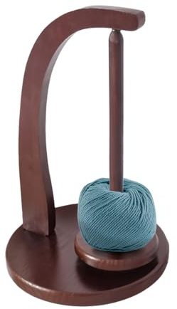 GIDWRIY Wollabwickler Holz,Wollknäuelhalter,Wollhalter Stricken,Garnhalter Häkeln,Garnabwickler,Wollabroller,Garnabroller,Wooden Yarn Spool Rack,Wolle Halterung,Wollspender,Garnknäuelhalter,Wollhaspel