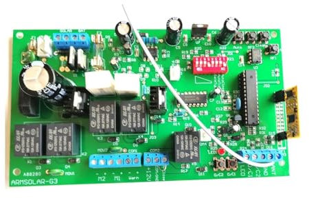 Placa PCB de 150kg y 12V CC for Panel de Control de abridor de puerta abatible automático de dos brazos Avidsen, Motor (control remoto opcional)(With 2 remotes)