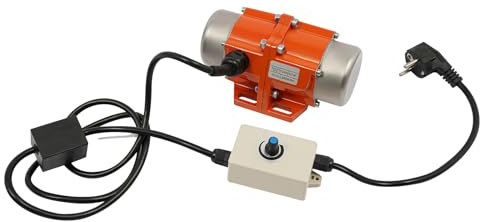 Vibrationsmotor 220V, 60W IP65 Einstellbarer Rüttelsieb Elektrisch mit Geschwindigkeitsregler, Betonrüttler für Vibrationsförderer, Mörtelspritzmaschinen, Vibrationsförderer usw