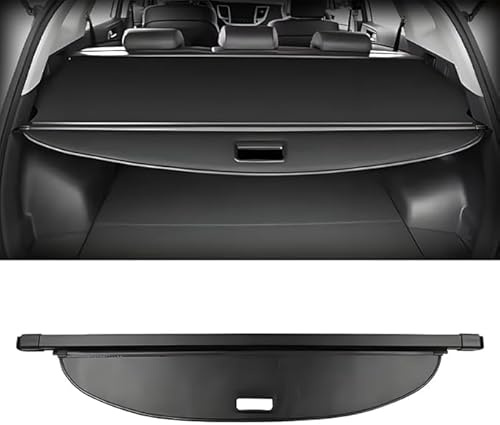 QWEDFSD Coche Maletero Cubierta De Carga RetráCtil para Volvo XC60 2010-2017,Cortina Paquete Tronco Carga Trasero Privacidad Cargo Protectora,A/Black