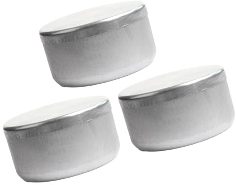 FROMCEO 3 x Aluminium-Bodentestgläser, auslaufsicher, Probenbehälter für Labor, geotechnische Analyse und Lagerung, leichtes Aluminium-Bodentest-Tablett