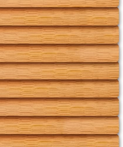 Aluminium-Jalousie In Holzoptik 25mm Alu-Lamellen Rollos Für Fenster Ohne Bohren Inklusive Montagematerial, Window Blinds, Klemmfix-Jalousie Für Fenster Freihängend(Golden Oak)