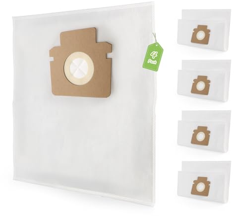 Pack of 4 for H90 H91 Vacuum Cleaner Bags for Hoover H-Energy 300 / HE320PET / HE310HM / HE332ALG / HE322PET / HE330ALG / HE313HE / HE321PAF Vacuum Cleaner Bags Replacement Vacuum Cleaner Accessories