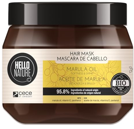 P-Beauty Naturkosmetik Haarmaske mit Marula Öl - Haarkur für Tiefenpflege, Anti-Frizz & Glanz - Feuchtigkeits Maske für Intensivpflege & Tiefenreparatur - Haarpflege Kur - Ohne Silikone (1x250ml)
