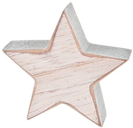 Dadeldo Living & Lifestyle Sterne 8er Set Deko Objekt Holz 7x7x2cm Weihnachten Xmas (Mint)