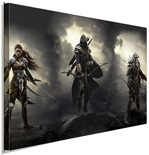 AK ART The Elder Scrolls Leinwandbild Kunstdruck Wandbild Wanddeko Mehrfarbig (100 x 70 cm)