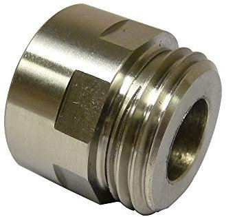 15mm Fine Thread to 1/2' BSP Stainless Steel Shower Hose Adapter - BYSHC01