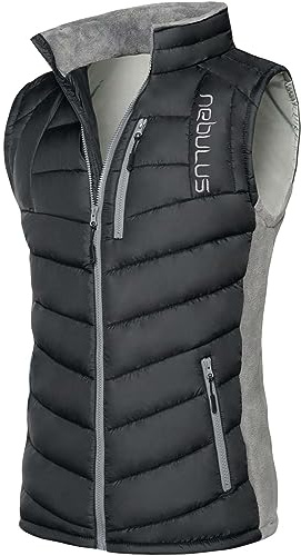 Nebulus Herren Weste REVIVAL, warme Weste, mit langem Full-Zip Reißverschluss