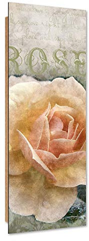 Wandbild Blumen Modern Deko Kunst Bilder Rose Beige 40x100 cm