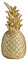 ISAKEN Deko Ananas Gold, Kreative Nordic Resin Ananas Ornamente Dekorative Figur Dekofigur Tischdeko Resin Statue Obst Deko Handwerk Home Ornament Zimmer Deko,S/M