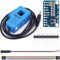 Youmile SCT-013-000 nicht-invasiver Wechselstrom-Sensor Split-Core-Transformator 100A mit ADC-Konvertierungsplatine + Audiokabelbuchse + 10PIN-Stecker und Buchse Dupont-Kabel