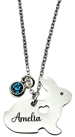 Bunny Necklace Rabbit Gift Birthday Bun Lover Present