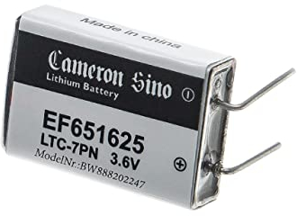 vhbw EF651625 batteria speciale - Batteria primaria con pin a saldare (750mAh, 3,6V, Li-SOCl2)