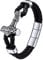 Bestyle Lederarmbänder Herren Wikinger Thors Hammer Armband Männer Mjölnir Armkette geflochten Echtleder Wickel Edelstahl Nordischer Arm-Schmuck 21cm