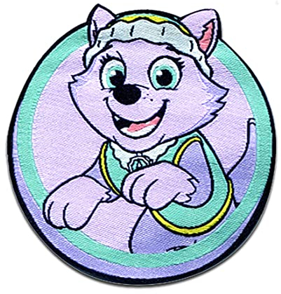 Paw Patrol Everest - Aufnäher, Bügelbild, Aufbügler, Applikationen, Patches, Flicken, zum aufbügeln, Größe: 6 x 6,2 cm