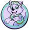 Paw Patrol Everest - Aufnäher, Bügelbild, Aufbügler, Applikationen, Patches, Flicken, zum aufbügeln, Größe: 6 x 6,2 cm