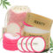 AXATY 3-Layers 20 Reusable Makeup Remover Pads-Organic Bamboo Cotton Pads Eco-Friendly Reusable Face Pads Makeup Remover for All Skin Types with Cotton Draw String Laundry Bag (8CM) (20 PADS SET)