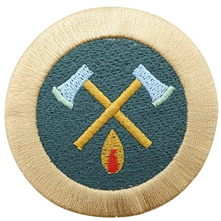 Finally Home Patch zum Aufbügeln & Aufnähen - Kleines Lagerfeuer | Vintage Camping Patches Feuer Bügelbild Wald Aufbügler Kleiner Berge Aufnäher Wanderer Bügelpatch