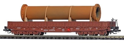 Busch 31181 Flachwagen SAMM 4818 (mit Flanschrohr), DR, Ep. IV