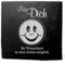 Deko Schiefer Untersetzer personalisiert Smiley - Für Dich - 11x11cm Schwarz Bierdeckel Tischdeko Bieruntersetzer Weinuntersetzer