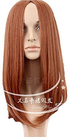 Anime cosplay perücke Captain America 2 Black Widow Cosplay Perücke Lange gerade Kostüm Natasha Romanoff Synthetisches Haar COS Perücken Peruca Pelucas