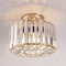 FRIDEKO HOME Crystal Ceiling Light - Easric Modern Ceiling Lights Living Room LED Ceiling Lighting Industrial Chandeliers Ceiling Lights for Bedroom Hallway Kitchen Bathroom,Warm Gold