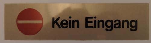 Wortschild Kein Eingang