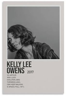 Kelly Lee Owens Poster, dekoratives Gemälde, Leinwand, Wandposter und Kunstdruck, moderne Familienschlafzimmer-Dekoration, Poster, 40 x 60 cm