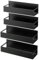 Zjyufy Magnetic Spice Organizer Rack, 4 Pack Magnetic Spice Rack for Refrigerator, Moveable Kitchen Organizer Magnet Shelves for Spice Jars and Seasoning Bottles