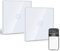 BSEED Smart ZigBee Interruptor 1 Gang 2 Vías, Interruptor de Pared Inteligente con Alexa y Google Home, Interruptor Táctil (Cable Neutro, Hub Gateway necesario) Blanco