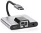Giuneuow Convertidor de Cable de Red de Tarjeta de Red MóVil Tipo C A Adaptador Ethernet RJ45