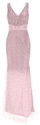 Gwnauz Cocktailkleid Damen Abendkleid Lang Pailletten Kleid Damen Elegant Spaghetti Pailletten Abendkleid Lang V Ausschinitt Enges Glitzer Kleid Partykleid Valentinstag Karneval Köstum