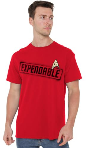 Star Trek Unisex Star Trek Expendable Unisex T Shirt T-Shirt (Pack of 1)