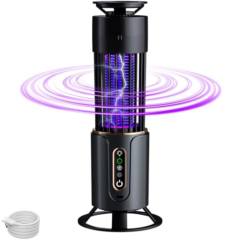 Mückenschutz Lampe, Multifunktional Mückenlampe mit Nachtlicht und Timer, Insektenvernichter Elektrisch, USB Fliegenfalle Mückenfalle für Schlafzimmer Wohnzimmer Büro Camping