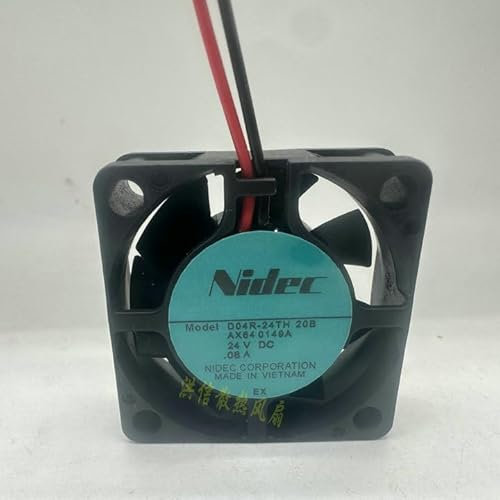 D04R - 24TH 20B 40mm DC Brushless Fan - 24V 0.08A Double - Lead Ball Bearing Cooling Fan for Compact Electronics