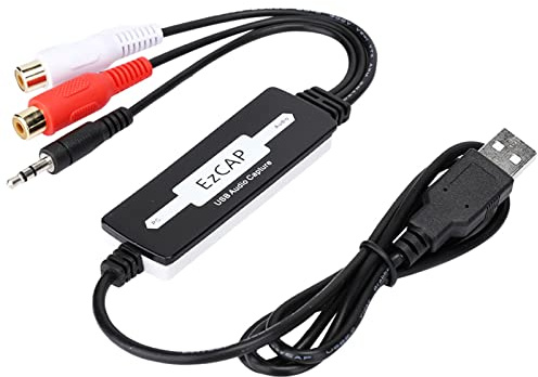 POENVFPO Hochwertige USB - - Karte für Direkte Musikaufnahmen von Band/CD mit Stereoausgabe für die Bearbeitung für/Mac Benutzer