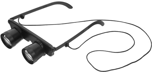 LRXIYODE Leichtes Teleskop Angelbrille Sport Konzert Opernglas Teleskopbrille Schwarz