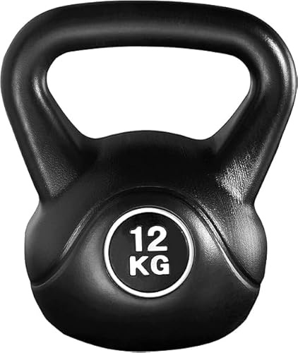 Cast Iron Kettlebell Range 4kg–20kg – Professional Grade Weights for Strength, Cross Training, Muscle Building & Fat Loss (12 KG)
