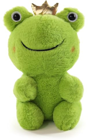 Auroriel Nähen Sie Wunderschönes Frosch Plüschtier 23 cm Süßer Grüner Stoff Weiches Frosch Stofftier Plüschtiere Geburtstag Für Mädchen Jungen Taufe Geburtstag Weihnachten Babyparty