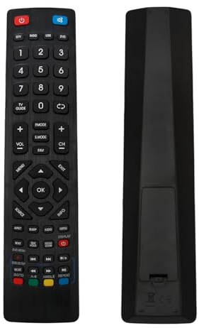 Replacement Remote Control for Technika/Blaupunkt TV Perfect Works 1PC | for All LCD LED 3D HD Smart TVs Universal Remote No Setup Required Remote control distance 15M 23/157I GB 3B HBCDUP Black
