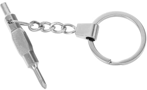 POPETPOP Fingerboard Schraubendreher mit Doppelkopf aus Eisen, Silber