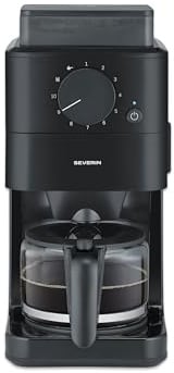 Severin Macchina da caffè con macinino e caraffa in vetro KA 9215
