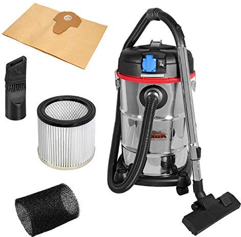 Mauk Nass- und Trockensauger 1200 W, 30 l, 4 m Saugschlauch, Steckdose mit Einschaltautomatik