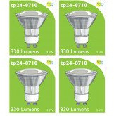 8710 LED 3.5W Clear Spot L1/GU10 Cap (2882 & 2880 Replacement) *4 Pack Bundle*
