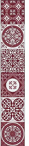 Plage 260591 Decoración Adhesiva para Azulejos, Vinilo, Rojo, 15x15 cm, 6 Unidades