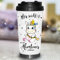 Wandtattoo Loft® Bedruckter konischer Edelstahl Thermobecher Spruch Mir reicht's! Ich geh Abenteuer erleben. mit einem Einhorn/Becher/Thermobecher mit Motiv und Spruch/Unicorn