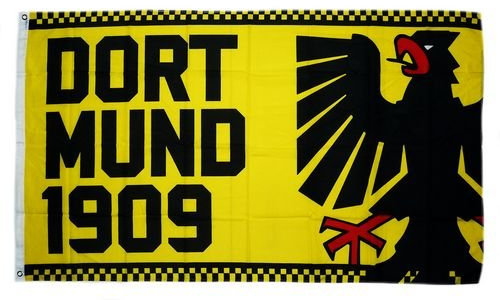 Flagge Fahne Dortmund 1909 Adler 90 x 150 cm