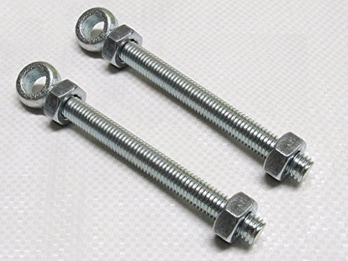 Adjustable Swing Gate Hinge Eyebolts & Nuts X2 (M16X 200MM Zinc Plated Eye Bolt)