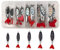 SHADDOCK 10pcs/lot Metal Fishing Lures Spoon Spinner Baits Fishing Spinnerbait Salmon Trout Minnow Lure Baits With Treble Hooks (Mixed 10pcs Kit- (5g-21g))